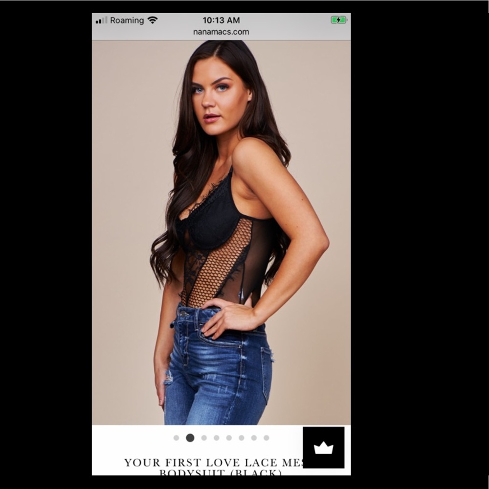 New black Nanamacs bodysuit